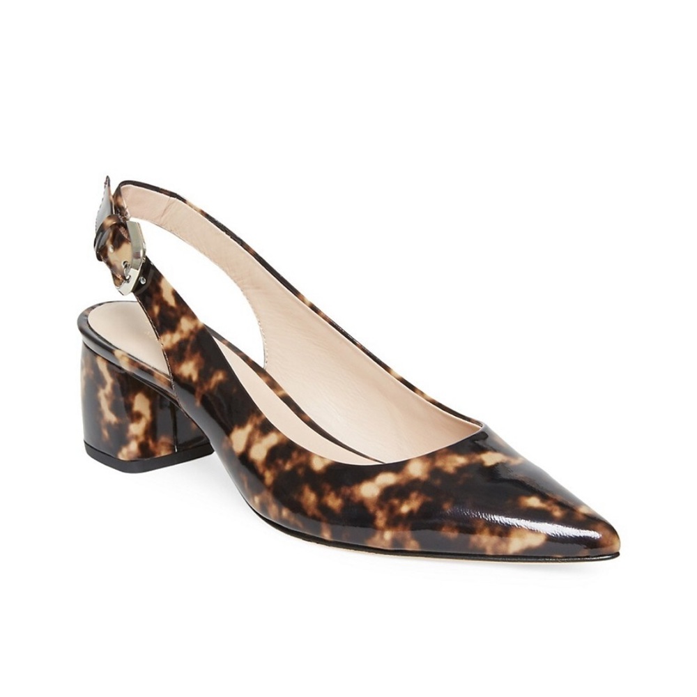 Kate Spade Mika Tortoise Patent Leather Slingback Pumps